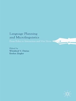 cover image of Language Planning and Microlinguistics